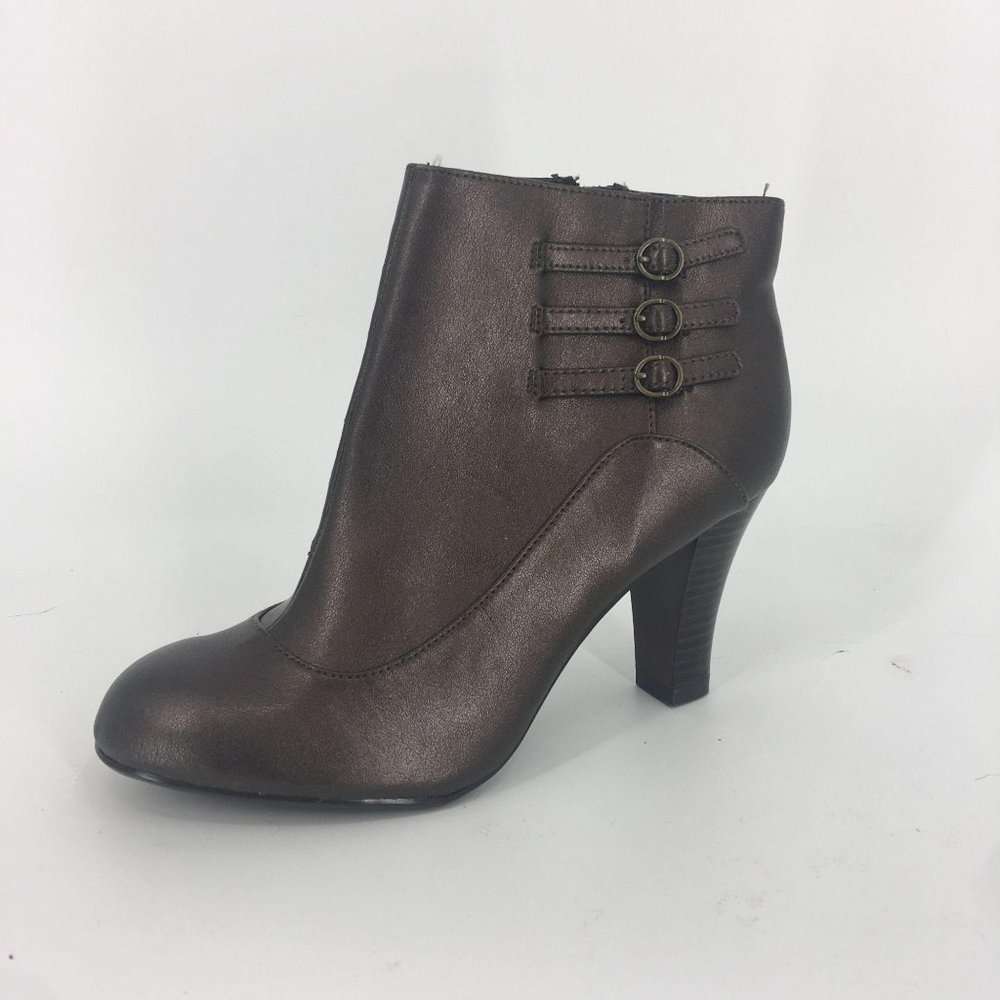 Predictions Bronze Steampunk Ankle Boot - Picture 2 of 11